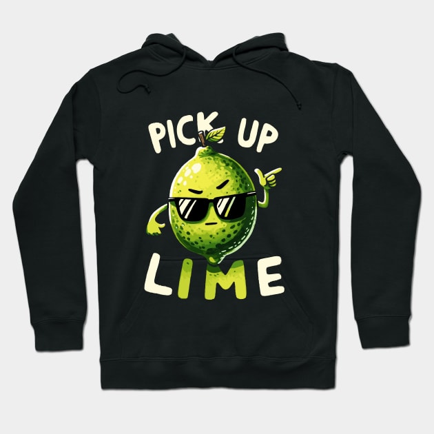 Pick up Line Lime Hoodie by DoodleDashDesigns